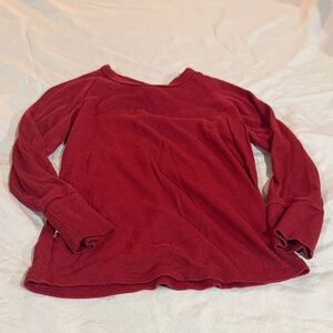 Kids Long Sleeve Tee in Deep Red